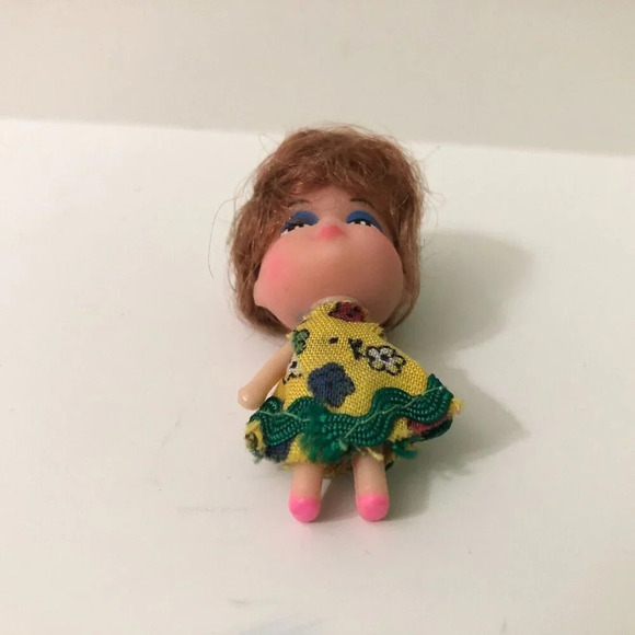 Vintage Liddle Kiddle Clone Doll Necklace Loop 2 Inch Tall - Picture 5 of 10